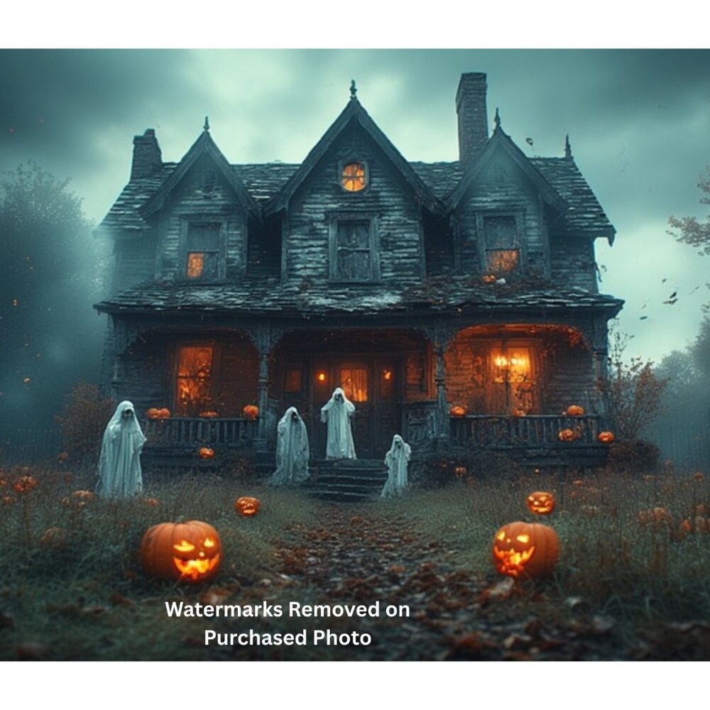 Halloween Night Artistic Print - 11" x 8.5" Premium Glossy Print